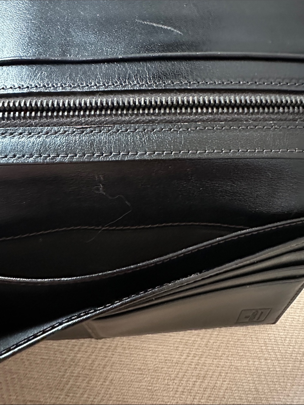 Fendi Brown Tan FF Logo Long Bifold Zucch Wallet - Picture 16 of 16